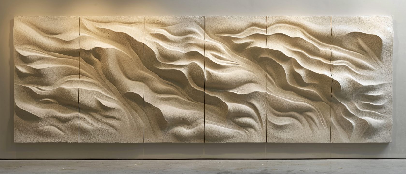 Wimacons dune relief wall, entrance hall viii, private estate commission, lightweight foam-core